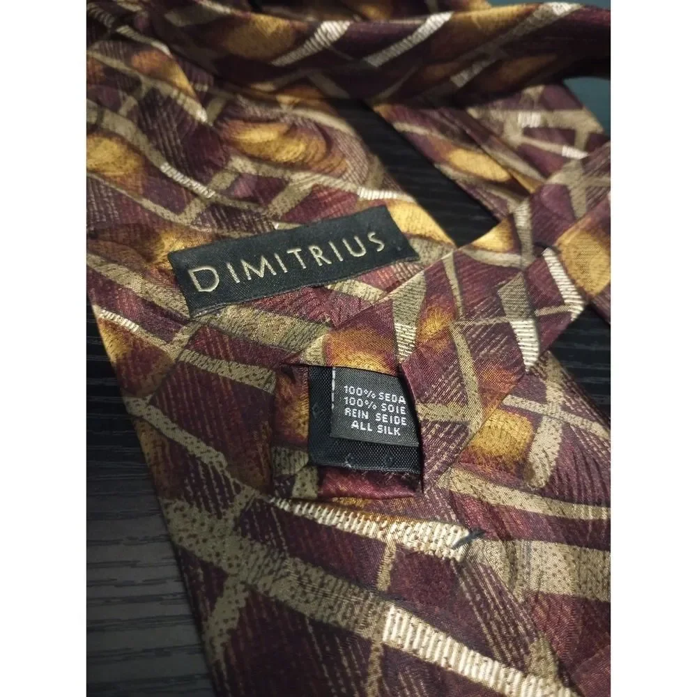 Dimitrius 100% Silk Men's Neck‎ Tie